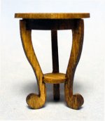 Round Accent Table Half-inch scale