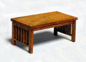 Arts and Crafts Era Coffee Table Quarter-inch scale