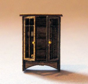 Arts & Crafts Era Curio Cabinet 1/144th scale