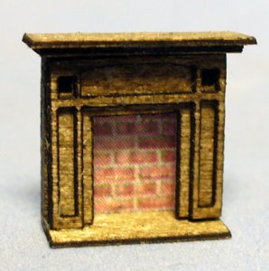 Arts & Crafts Era Fireplace 1/120th scale