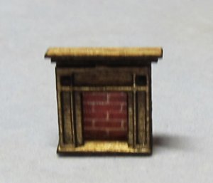 Arts & Crafts Era Fireplace 1/144th scale