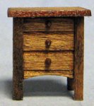 Arts and Crafts Era Nightstand Quarter-inch scale