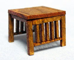 Arts and Crafts Era Side Table Quarter-inch scale