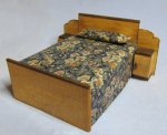 Art Deco Bed With Cabinets Half-inch scale