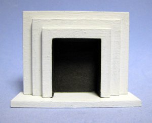 Art Deco Fireplace Half-inch scale