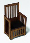 Arts and Crafts Era Chair Half-inch scale