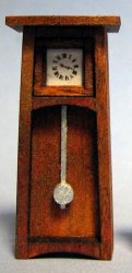 Arts and Crafts Mantle Clock One-inch scale