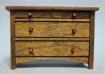 Arts and Crafts Era Small Dresser Half-inch scale