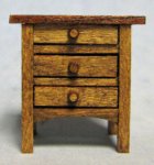 Arts and Crafts Era Nightstand Half-inch scale