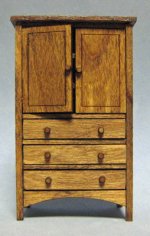 Arts and Crafts Era Wardrobe Half-inch scale