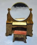 Bexley Dressing Table and Bench Quarter-inch scale