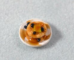 Blueberry Pancakes on a Plate Quarter-inch scale