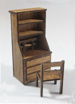 Bureau and Chair Quarter-inch scale
