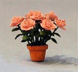 Camellia in a Pot Quarter-inch scale