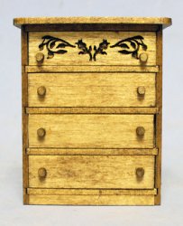 Chloe's Dresser Half-inch scale