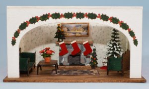 Christmas Room Box Quarter-inch scale