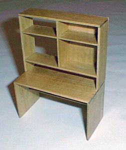 Computer Desk One-inch scale