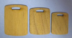 Walnut Cutting Boards One-inch scale