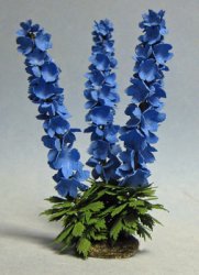 Delphinium One-inch scale