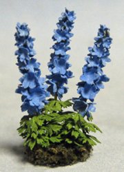 Delphinium Quarter-inch scale