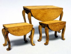 Drop Leaf Tables Half-inch scale