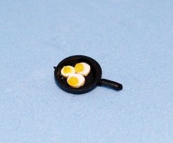 Eggs in a Cast Iron Skillet Quarter-inch scale Eggs in a Cast Iron Skillet Quarter-inch scale