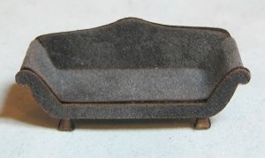 Fancy Chaise Lounge Quarter-inch scale