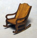 Fancy Rocking Chair Half-inch scale