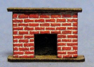 Brick Fireplace 1/144th scale
