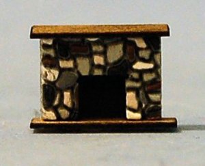 Stone Fireplace 1/144th scale