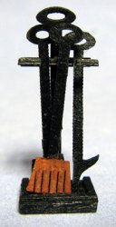 Fireplace Tools Half-inch scale