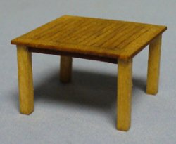 Garden Table Quarter-inch scale