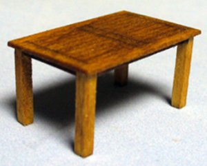 Garden Rectangular Table Quarter-inch scale