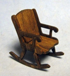 Grandma's Rocking Chair Half-inch scale