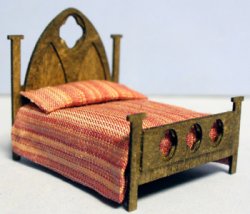 Gothic Bed Quarter-inch scale