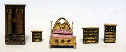 Gothic Bedroom Set 1/144th scale Gothic Bedroom Set 1/144th scale