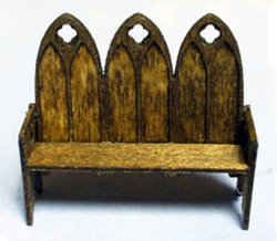Gothic Bench Quarter-inch scale Gothic Bench Quarter-inch scale