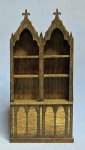 Gothic 2 Bay Bookcase Half-inch scale