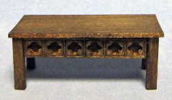 Gothic Coffee Table Half-inch scale