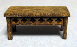 Gothic Coffee Table Quarter-inch scale