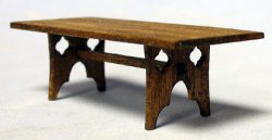 Gothic Dining Table Quarter-inch scale