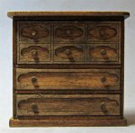 Gothic Chest of Drawers Half-inch scale