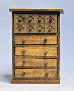 Gothic Tall Chest of Drawers Half-inch scale
