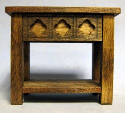 Gothic End Table One-inch scale