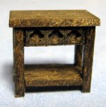 Gothic End Table Quarter-inch scale