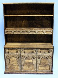Gothic Kitchen Hutch One-inch scale
