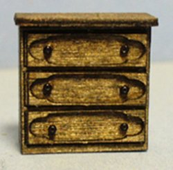 Gothic Nightstand Quarter-inch scale