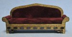Gothic Upholstered Sofa Half-inch scale