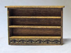 Gothic Spice Shelf Quarter-inch scale