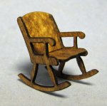 Grandma's Rocking Chair Quarter-inch scale